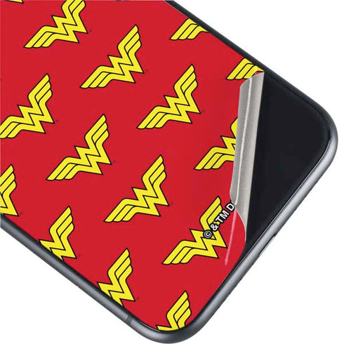 DC Comics Wonder Woman Logo Pattern iPhone 11 Skin